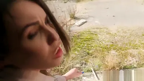 Sexy amateur Eurobabe gets fucked in an abandoned place