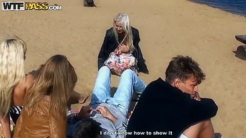 Fellows trying to seduce cute girls to screw