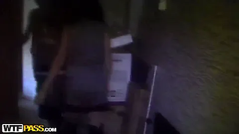 Baldheaded fellow has sex with two beauties