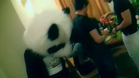 Group of guys and beauties in hot sex party