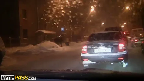 Sexy blonde Mancy has a wonderful car sex