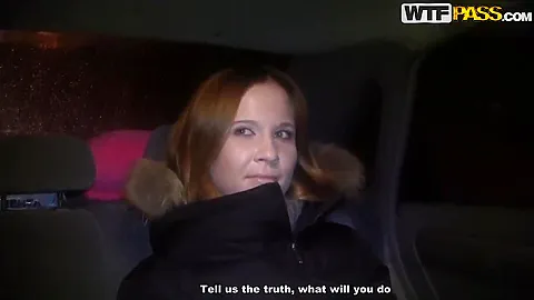 Sexy blonde Mancy has a wonderful car sex