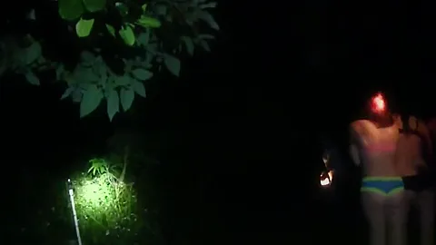 Redheaded college teen 18+ pussylicking in group