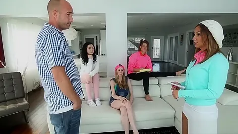 Sexy and pretty babysitter teens 18+ gets fucked hard