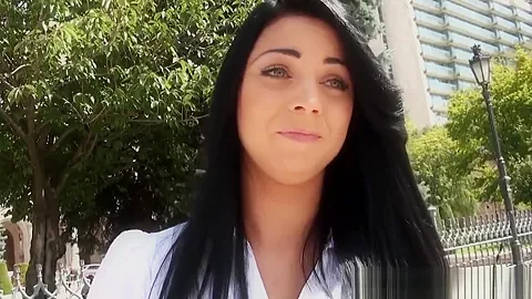 Bigboobed amateur eurobabe public cockride