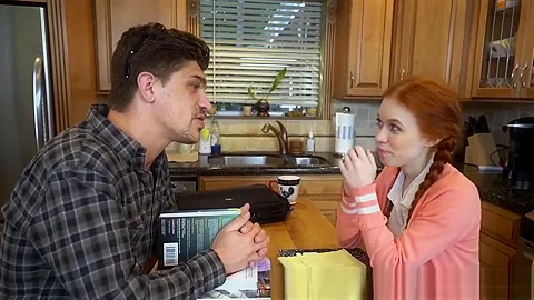 Pigtailed redhead teen 18+ banged roughly