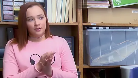 Cute redhead Irish teen 18+ gets rough fucked by a mall cop