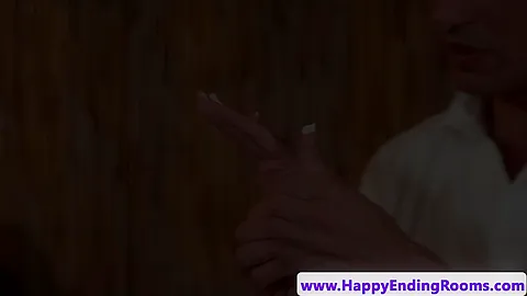 Oiled euro babe gets bum spunked after massagesex