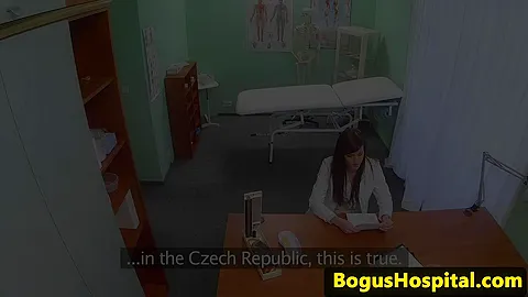 cocksucking euro nurse creampied by the doctor