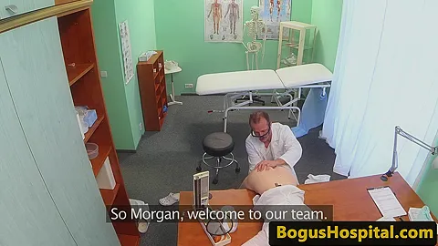 cocksucking euro nurse creampied by the doctor