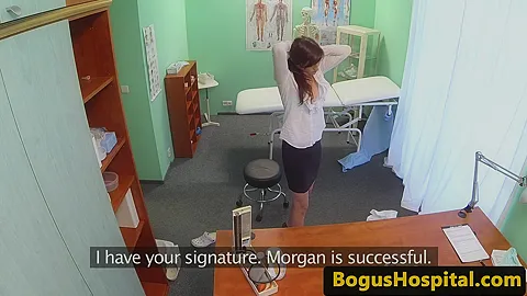 cocksucking euro nurse creampied by the doctor