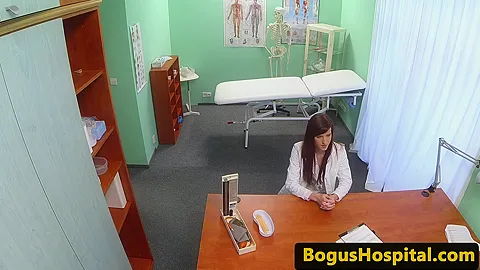 cocksucking euro nurse creampied by the doctor
