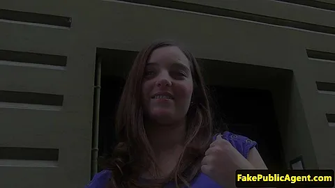 Pickedup euro amateur railed on the stairway