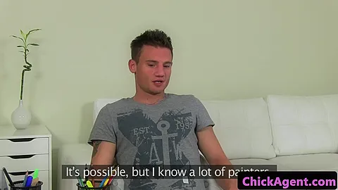 dame casting agent spermed on bushy vagina