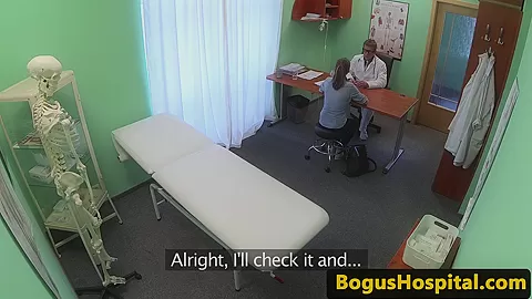 Amateur euro cocksucking doctor during exam
