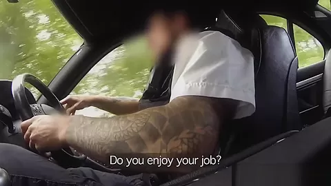 Ginger newbie sucks fake cops cock for cash
