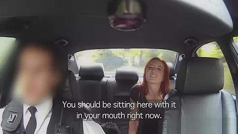 Ginger newbie sucks fake cops cock for cash