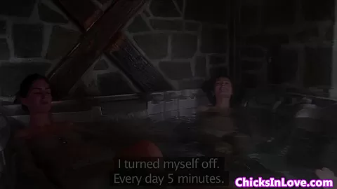euro sauna lesbos pussylicking in trio