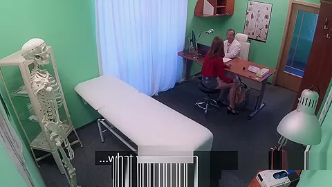 Redhead teen 18+ fucks doctor in fake hospital