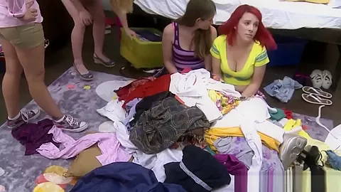 Redhead lesbian dildoed in pussy and hazed