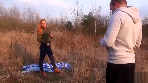 Public fucking for sexy redhead teen 18+