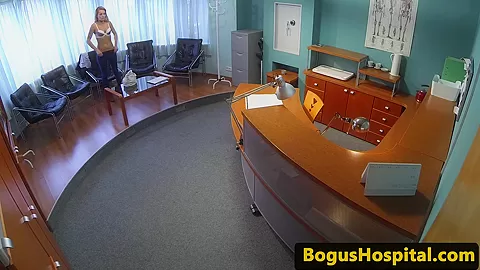 euro patient fingerfucked and banged by doctor