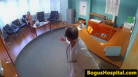 euro patient fingerfucked and banged by doctor