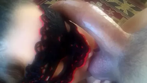 Busty vixen edging out big cum fountain