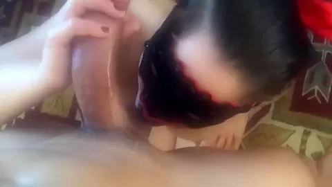 Busty vixen edging out big cum fountain
