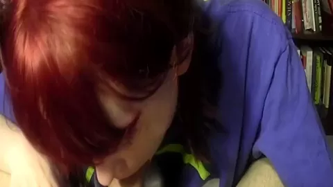 Cute teen 18+ redhead Zoe takes big cum facial