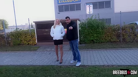 Hitchhiker Loves my Curvy Cock in the BreedBus