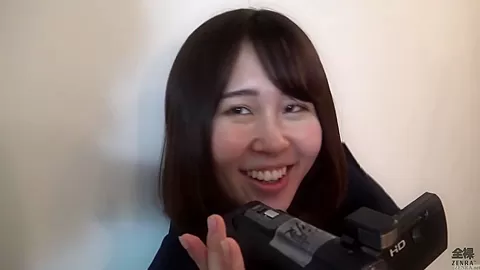 Japanese female employee filming JAV directors filming their own movies