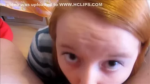 Redhead POV Blowjob / handjob with facial