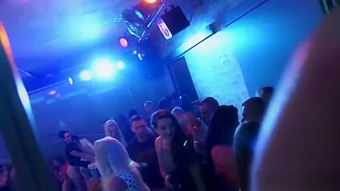 Amateur euro babes riding cock at wild party