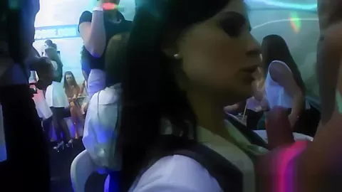 Amateur euro babes riding cock at wild party