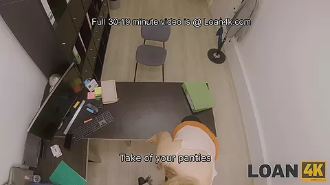 LOAN4K. Sexy waitress involved into sexual affair with handsome creditor
