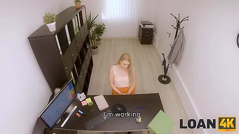 LOAN4K. Sexy waitress involved into sexual affair with handsome creditor