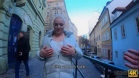 HUNT4K. MILF with big knockers fools around with unknown man for hubby
