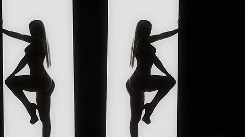 IR PS oiled babe in nylons squirts from BBC pussybanging