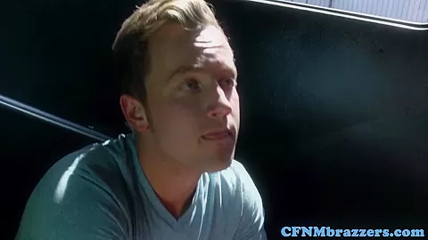 Femdoms cockriding sub on bus
