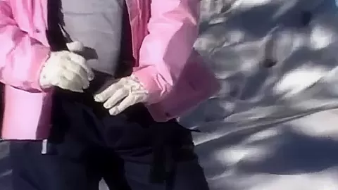 Snow angels flashing the camera