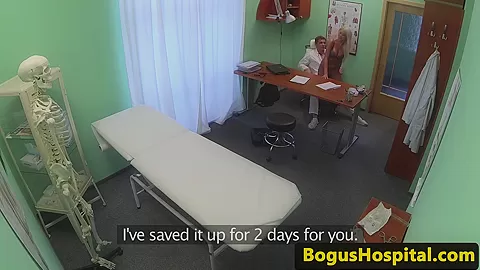 Amateur euro pussyfucked in doctors office