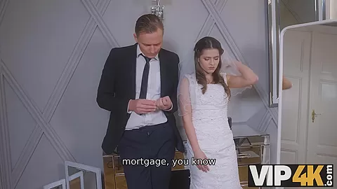 VIP4K. Couple decided to copulate in the bedroom before the ceremony