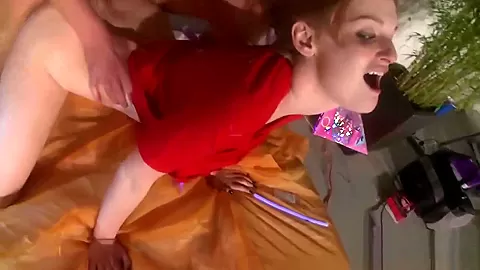 Raunchy Ginger Slut Has Her Cunt Rammed