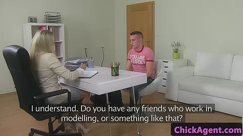 dicksucking fake agent riding clients rod