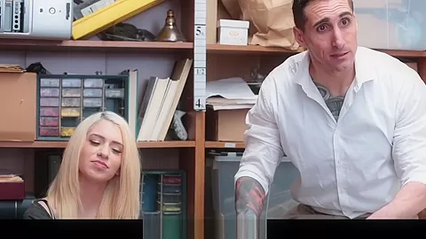 Shoplyfter- teen 18+ Thief Fucked While Step dad Watches