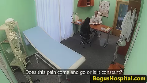 Bigtitted europatient drilled by doctor