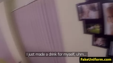 Facialized conartist rams cop on sofa