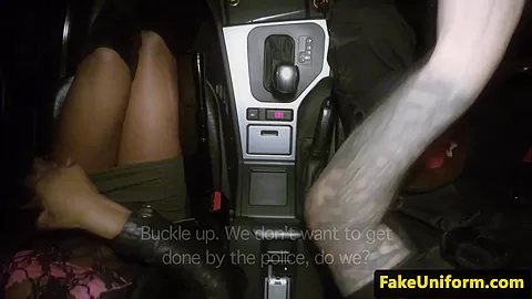 real nubian convict in cuffs drilled by cop
