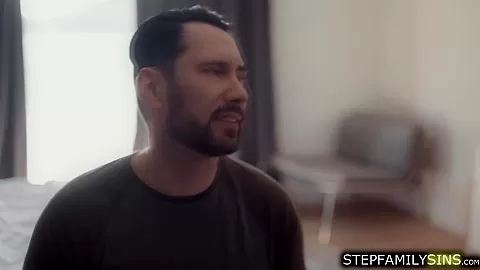 Stepdad spitting in stepdaughters mouth before fucking her